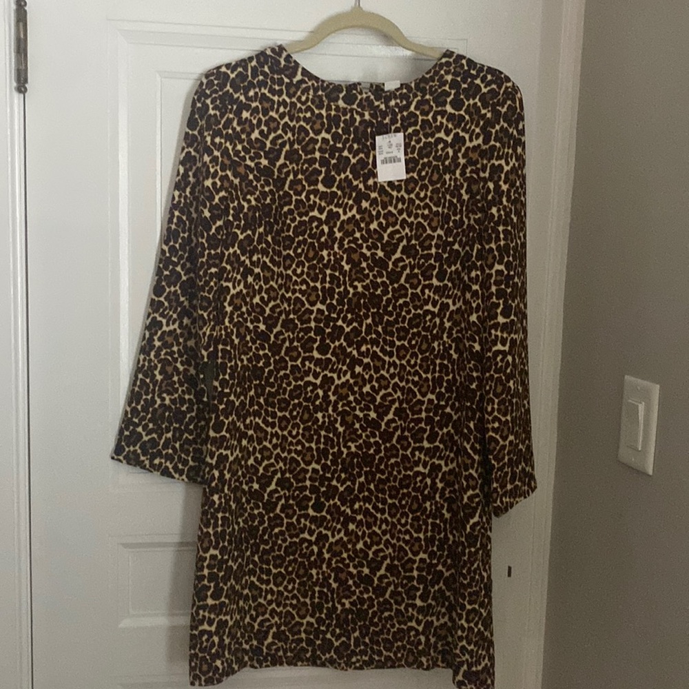 Brand New with Tags JCrew 6 leopard shift dress